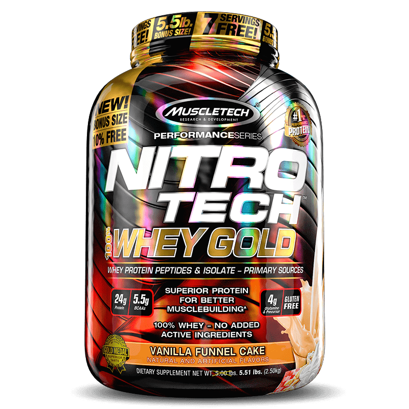 Ficha técnica e caractérísticas do produto Nitro Tech 100% Whey Gold (5,5 Lbs) 2,49 Kg - Muscletech - 9116-1