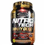 Nitro-Tech 100% Whey Gold Chocolate C/ Amendo 999g Muscletech