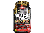 Ficha técnica e caractérísticas do produto Nitro Tech Whey Gold Muscletech 999G Strawberry
