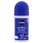 Ficha técnica e caractérísticas do produto Nivea Desodorante Roll On Feminino Protect e Care 50ML
