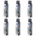 Ficha técnica e caractérísticas do produto Nivea For Men Black & White Power Desodorante Aerosol 150ml - Kit com 06