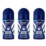 Ficha técnica e caractérísticas do produto Nivea Original Protect Desodorante Rollon 50ml (Kit C/03)