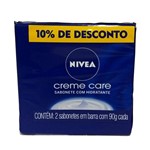 Ficha técnica e caractérísticas do produto Nivea Sabonete Hidratante Creme Care 2X90g 10%