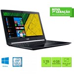 Ficha técnica e caractérísticas do produto Notebook Acer 15.6" A515-51-55QD I5-7200U 4GB 1TB W10