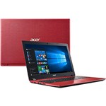 Ficha técnica e caractérísticas do produto Notebook Acer A315-51-5796 Intel Core I5-7200u 4GB 1TB Tela LED 15.6" Windows 10 - Vermelho