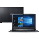 Ficha técnica e caractérísticas do produto Notebook Acer A515-51-55QD Intel Core I5 4GB 1TB Tela LED 15.6" Windows 10 - Preto