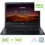 Ficha técnica e caractérísticas do produto Notebook Acer Aspire 3 A315-53-365Q Intel Core I3-8130U 8ª Geração Memória RAM de 4GB HD de 1TB Tela de 15.6'' Linux (Endless)