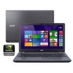 Ficha técnica e caractérísticas do produto Notebook Acer Aspire E5-571G-760Q com Intel® Core™ I7-5500U, 8GB, 1TB, Gravador de DVD, HDMI, Bluetooth, Placa Gráfica de 2GB, LED 15.6" e Windows 8.1