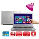 Ficha técnica e caractérísticas do produto Notebook Acer Aspire V5-471P-6661 com Intel Core I3-2317U, 4GB, 500GB, Gravador de DVD, Leitor de Cartões, HDMI, Bluetooth, Tela Touch 14" e Windows 8