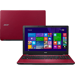 Notebook Acer E5-571-51AF Intel Core I5 4GB 1TB Tela LED 15.6" Windows 8.1 - Vermelho