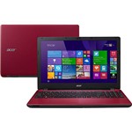 Notebook Acer E5-571-535H Intel Core I5 4GB 1TB Tela LED 15.6'' Windows 8.1 - Vermelho