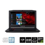 Ficha técnica e caractérísticas do produto Notebook Acer Predator Helios 300 G3-572-75L9 Core I7 16GB 2TB GeForce GTX 1060 6GB 15,6" IPS FHD Windows 10
