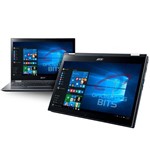 Ficha técnica e caractérísticas do produto Notebook Acer Spin 3 SP314-51-31RV 2 em 1 - Tela 14'' Touch HD, Intel I3 7020U, 4GB, HD 1TB, Windows