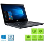 Ficha técnica e caractérísticas do produto Notebook Acer TravelMate Intel Core I5 8GB 1TB Tela LED 14" Windows 10 Pro - Preto