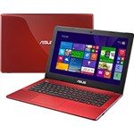 Ficha técnica e caractérísticas do produto Notebook Asus com Intel Core I3 6GB 500GB Tela LED 14" Windows 8 Vermelho