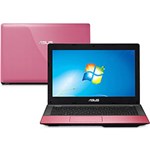 Ficha técnica e caractérísticas do produto Notebook Asus K45A-VX116Q com Intel Core I5 6GB 1TB LED 14'' Rosa Windows 7 Home Basic