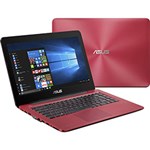 Ficha técnica e caractérísticas do produto Notebook Asus Z450LA-WX013T Intel Core I3 4GB 1TB Tela LED 14" Windows 10 - Vermelho