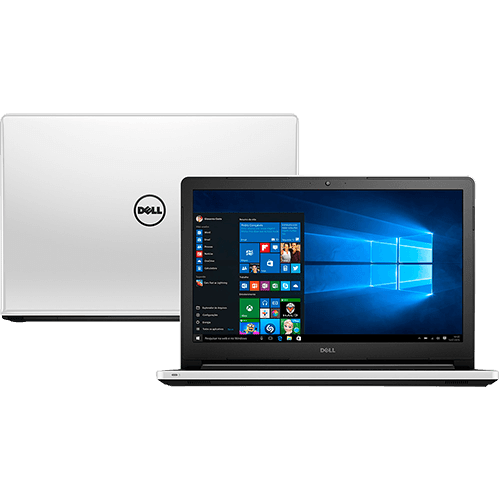 Ficha técnica e caractérísticas do produto Notebook Dell Inspiron I15-5558-BB10 Intel Core I3 4GB 1TB Tela Led 15,6" Windows 10 - Branco