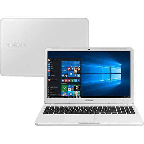 Ficha técnica e caractérísticas do produto Notebook Essentials E20 Intel Celeron Dual Core 4GB 500GB LED HD 15,6'' W10 Branco Ônix - Samsung