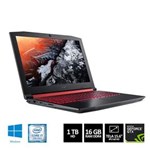 Ficha técnica e caractérísticas do produto Notebook Gamer Acer AN515-51-75KZ Intel Core I7 16GB RAM 1TB HD 15.6" NVIDIA GeForce GTX 1050 Ti 4GB