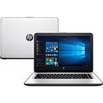 Notebook HP 14-ac111br Intel Core I3 4GB 1TB LED 14" Windows 10 - Prata