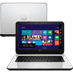 Notebook HP 14-r050Br Intel Dual Core 4GB 500GB Tela LED 14" Windows 8.1 - Branco