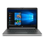 Ficha técnica e caractérísticas do produto Notebook HP AMD E2-9000e RAM 4GB EMMC 32GB Windows 10 Tela 14" 14-cm0012nr Prata