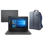 Ficha técnica e caractérísticas do produto Notebook HP Core I3-7020U 4GB 128GB SSD Tela 14” Windows 10 246 G6 + Mochila HP Atlantis para Notebook Até 15.6”
