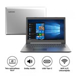 Notebook Lenovo IdeaPad 330 I3-7020U 4GB 1TB Windows 10 15,6" HD 81FD0003BR Prata