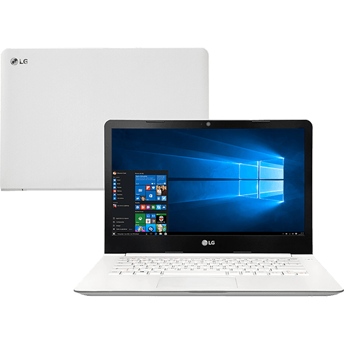 Notebook LG 14U360-L.BJ36P1 Intel Celeron Quad Core 4GB 500GB Tela LED 14 W10 - Branco