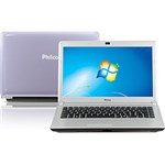 Notebook Philco com AMD Dual Core 2GB 320GB LED 14'' Lavanda Windows 7 Starter