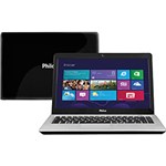 Ficha técnica e caractérísticas do produto Notebook Philco com Intel Dual Core 2GB 320GB LED 14" HDMI Windows 8 Preto