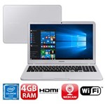 Ficha técnica e caractérísticas do produto Notebook Samsung Dual Core 4GB 500GB Tela 15.6" Windows 10 Essentials E20 NP350XAA-KDBBR