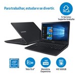 Ficha técnica e caractérísticas do produto Notebook Samsung Dual Core 4GB 500GB Tela Full HD 15.6” Windows 10 Essentials E21 NP300E5M-KFABR