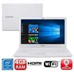 Ficha técnica e caractérísticas do produto Notebook Samsung Essentials E21 NP300E5M-KFBBR, Dual Core, 4GB, 500GB, Full HD 15.6”, Windows 1