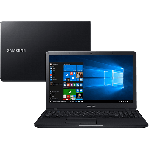 Notebook Samsung Essentials E34 Intel Core I3 4GB 1TB Tela LED FULL HD 15.6" Windows 10 - Preto