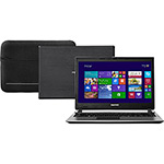 Notebook SIM Positivo 6475 com Intel Core I5 4GB 750GB LED 14" Windows 8 Pacote 3D Experience + Capa Neoprene para Notebooks 14 Preta