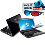 Ficha técnica e caractérísticas do produto Notebook Sim Positivo 7690 - Intel Core I5, 6GB, 500GB, 3D, LED 14" e Windows 7 Basic + Óculos e Software Positivo 3D