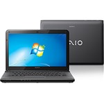 Ficha técnica e caractérísticas do produto Notebook Sony VAIO E14FB com Intel Core I5 4GB 640GB LED 14" Windows 7 Home Premium