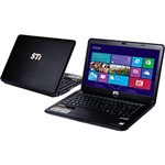 Ficha técnica e caractérísticas do produto Notebook Sti com AMD Dual Core 4GB 500GB LED 14" Windows 8