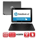 Ficha técnica e caractérísticas do produto Notebook Touch HP SlateBook X2 10-h010nr com NVIDIA® Tegra® 4, 2GB, 16GB EMMC, Leitor de Cartões, HDMI, Wireless, Bluetooth, LED 10.1" e Android