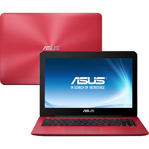 Notebook Ultrafino Asus Z450LA-WX010 Intel Core I3 4GB 1TB LED 14" Endless OS - Vermelho