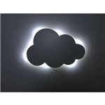 Ficha técnica e caractérísticas do produto Nuvem Decorativa Luminosa 30 X 23 Cm de Parede para Quarto de Bebê LED MDF