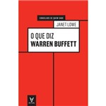 Ficha técnica e caractérísticas do produto O que Diz Warren Buffett
