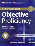Ficha técnica e caractérísticas do produto Objective Proficiency Sb Without Answers - 2nd Ed - Cambridge University