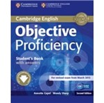 Ficha técnica e caractérísticas do produto Objective Proficiency Students Book With Answers - Cambridge