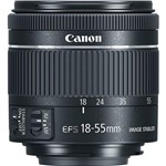 Ficha técnica e caractérísticas do produto Objetiva Canon EF-S 18-55mm F/4-5.6 IS STM