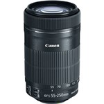 Ficha técnica e caractérísticas do produto Objetiva Canon EF-S 55-250mm F4-5.6 IS STM