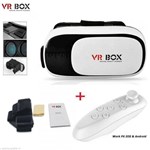 Oculos de Realidade Virtual 3D + Controle Bluetooth - VR Box 038