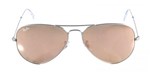 Ficha técnica e caractérísticas do produto Óculos de Sol Ray Ban Aviador Clássico RB3025 Prata Fosco - Ray-ban